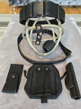 Tactical heavy inner and outer belt and pouches.